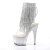 Pleaser ADORE-1017RSFT Stivaletti Trasparente-Argento/Argento