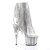 Pleaser ADORE-1017SRS Stivaletti - Trasparente-Argento Strass/Argento Strass