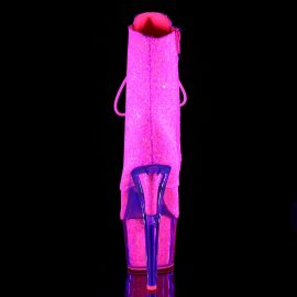 Pleaser ADORE-1020G Stivaletti - Neon-Rosa Glitter
