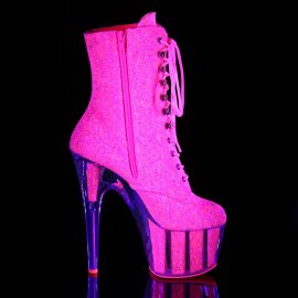Pleaser ADORE-1020G Stivaletti - Neon-Rosa Glitter