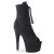 Pleaser ADORE-1021FS Stivaletti Finto Camoscio Nero