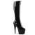 Pleaser ADORE-2000 Stivali - Vernice Elasticizzato Nero/Nero