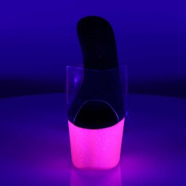 Pleaser Mules ADORE-701UVG Trasparente/Neon-Rosa Acceso...