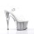 Pleaser Sandali ADORE-708SRS Trasparente/Argento Strass