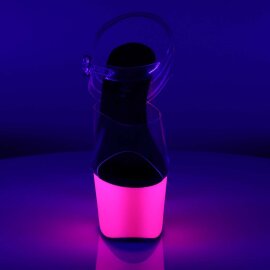 Pleaser Sandali ADORE-708UV Trasparente/Rosa-Neon