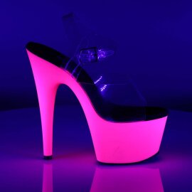 Pleaser Sandali ADORE-708UV Trasparente/Rosa-Neon