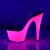 Pleaser Sandali ADORE-708UV Trasparente/Rosa-Neon