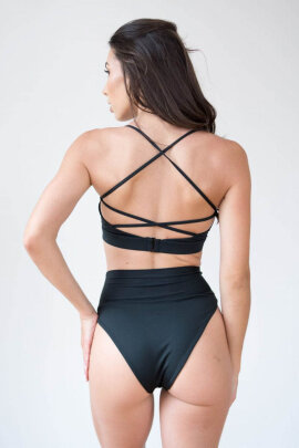 Pole Addict Shorts a Vita Alta Femme Nero