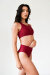 Pole Addict Top con Schiena Scoperta Vino XL