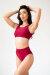 Pole Addict Top con Schiena Scoperta Vino XL