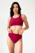 Pole Addict Top con Schiena Scoperta Vino XL