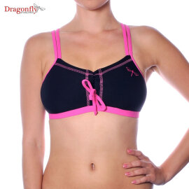 Dragonfly Top Nella M Nero / Rosa Acceso