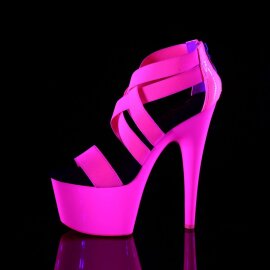 Pleaser Sandali ADORE-769UV Similpelle-Fascia Elastica Rosa Acceso Neon/Rosa Acceso Neon