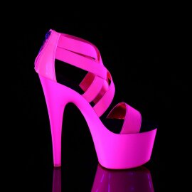 Pleaser Sandali ADORE-769UV Similpelle-Fascia Elastica Rosa Acceso Neon/Rosa Acceso Neon