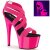 Pleaser Sandali ADORE-769UV Similpelle-Fascia Elastica Rosa Acceso Neon/Rosa Acceso Neon