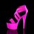 Pleaser Sandali ADORE-769UV Similpelle-Fascia Elastica Rosa Acceso Neon/Rosa Acceso Neon