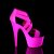 Pleaser Sandali ADORE-769UV Similpelle-Fascia Elastica Rosa Acceso Neon/Rosa Acceso Neon