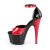 Pleaser Sandali ADORE-789 Vernice Rosso-Nero/Nero-Rosso