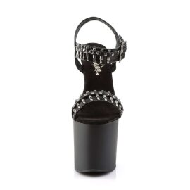 Pleaser Sandali BONDGIRL-712 Similpelle Nero/Nero Opaco