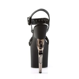 Pleaser Sandali BONDGIRL-712 Similpelle Nero/Nero Opaco