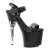 Pleaser Sandali BONDGIRL-712 Similpelle Nero/Nero Opaco