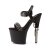 Pleaser Sandali BONDGIRL-712 Similpelle Nero/Nero Opaco