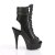 Pleaser DELIGHT-1016-1 Stivaletti -Similpelle Nero/Nero Opaco