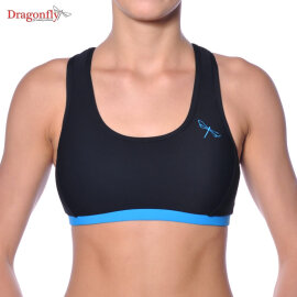 Dragonfly Top Sporty L Nero / Azzurro Cielo
