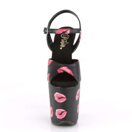 Pleaser Sandali FLAMINGO-809KISSES Similpelle Nero