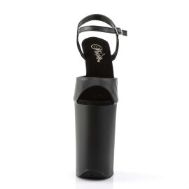 Pleaser Sandali INFINITY-909 Similpelle Nero/Nero Opaco