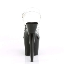 Pleaser Sandali LOVETHORN-708 Trasparente/Nero