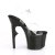 Pleaser Sandali LOVETHORN-708 Trasparente/Nero