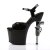 Pleaser Sandali REVOLVER-709 Nero/Nero