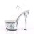 Pleaser Sandali SKY-308GF Trasparente/Argento Multi Glitter