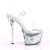 Pleaser Sandali SKY-308GF Trasparente/Argento Multi Glitter