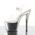 Pleaser Sandali STARDUST-708 Trasparente/Argento Cromato