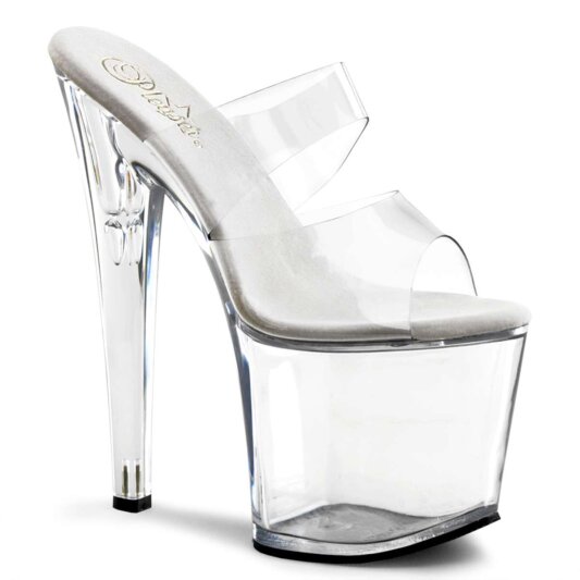 Pleaser Mules TABOO-702 Trasparente/Trasparente