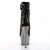 Pleaser ADORE-1008SQ Stivaletti - Glitter Nero/Peltro Scuro Cromato EU-41 / US-11