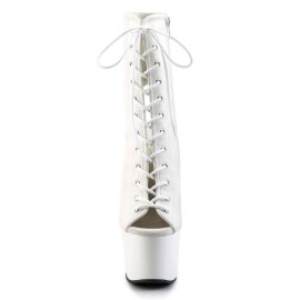 Pleaser ADORE-1016 Stivaletti - Similpelle Bianco/Bianco...