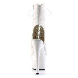 Pleaser ADORE-1016 Stivaletti - Similpelle Bianco/Bianco EU-35 / US-5