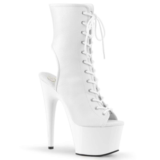 Pleaser ADORE-1016 Stivaletti - Similpelle Bianco/Bianco EU-38 / US-8
