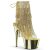 Pleaser ADORE-1017RSF Stivaletti - Trasparente-Dorato/Dorato Cromato EU-40 / US-10