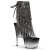Pleaser ADORE-1017RSFT Stivaletti Trasparente-Nero/Nero EU-35 / US-5