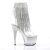 Pleaser ADORE-1017RSFT Stivaletti Trasparente-Argento/Argento EU-41 / US-11