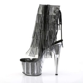 Pleaser ADORE-1017SRS Stivaletti - Trasparente-Nero Strass/Nero Strass EU-35 / US-5