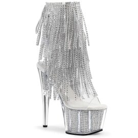 Pleaser ADORE-1017SRS Stivaletti - Trasparente-Argento...