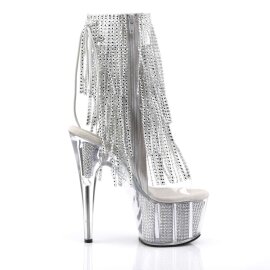 Pleaser ADORE-1017SRS Stivaletti - Trasparente-Argento Strass/Argento Strass EU-39 / US-9