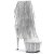 Pleaser ADORE-1017SRS Stivaletti - Trasparente-Argento Strass/Argento Strass EU-39 / US-9