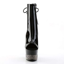 Pleaser ADORE-1018-3 Stivaletti - Nero/Nero-Strass Color...