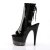 Pleaser ADORE-1018-3 Stivaletti - Nero/Nero-Strass Color Peltro EU-39 / US-9